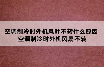 空调制冷时外机风叶不转什么原因 空调制冷时外机风扇不转